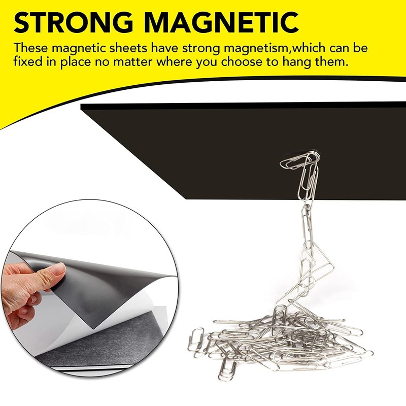DIYMAG Adhesive Magnetic Sheets, |4" x 6"| 18 Packs, Flexible