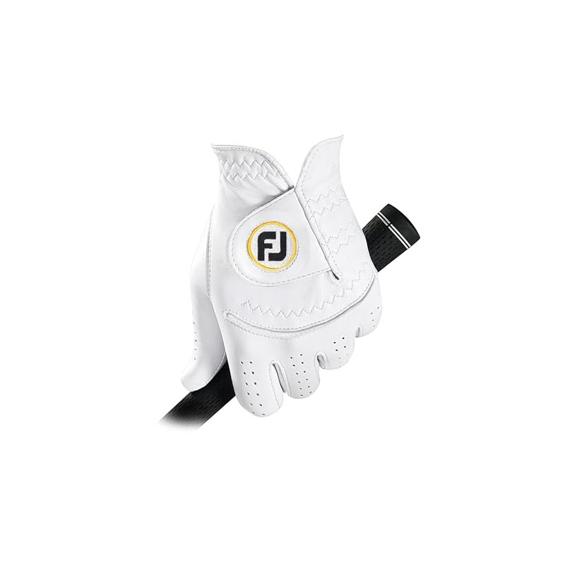 FootJoy Staysoff Women's Golf Gloves, White, 8.3 inches (21 cm),