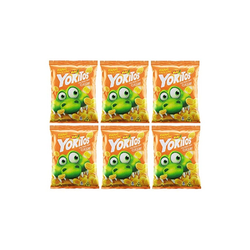 YOKITOS Assado Feito de Milho Sabor Queijo 54 gr. 6