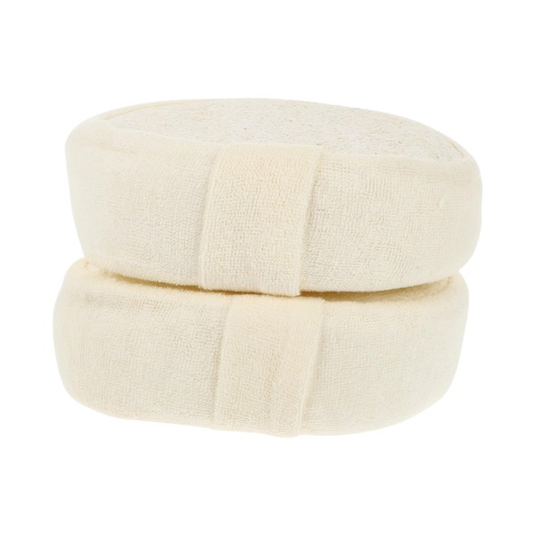 TOVINANNA 2pcs Natural Loofah Sponges Exfoliating Bath Scrubbers for for
