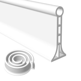 SAIKOOWA 3.15" High- Shower Threshold Water Dam,67 Inch New Shower Dam - Shower Splash Guard Water Dam Barrier, Collapsible Shower Water Dam for Wet and Dry Separation