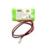 HQRP Battery Compatible with LFI Lights Hardwired Red LED Combo