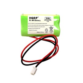 HQRP Battery Compatible with LFI Lights Hardwired Red LED Combo Exit Sign Emergency Light Square Head Model COMBO2RWBB COMBOR2 3.6V 2500mAh