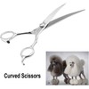 Yeahbudddy Dog Grooming Scissors,Pet Grooming Scissors with Thinning,Straight,Curved Down Shears