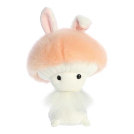Aurora® Vibrant Spring Fungi Friends™ Stuffed Animal - Decorative Companion - Endless Fun - Peach 6 Inches