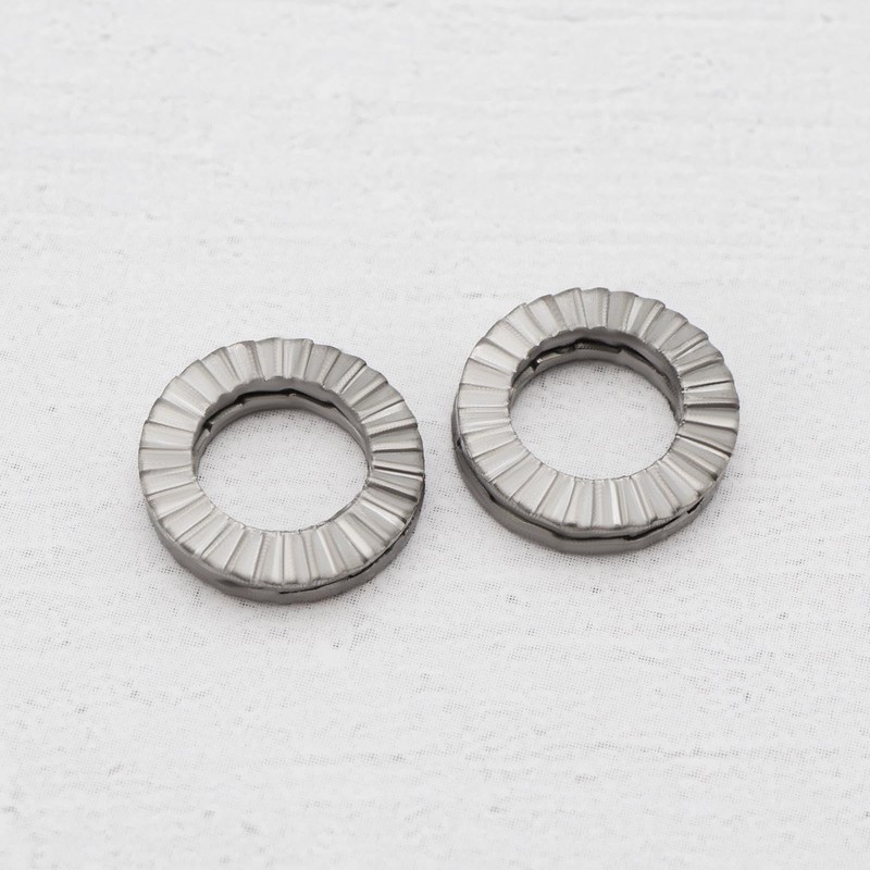 ECSiNG 20PCS M6 Wedge Manganese Steel Washers Double Stack Locking