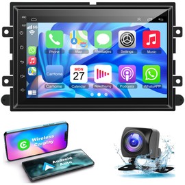 Android 12 Car Radio for Ford F150/F250/F350 2004-2014, Wireless Carplay&Android Auto with 7 Inch IPS Touchscreen 2G+32G Stereo Support Bluetooth/Voice Control/GPS/WiFi/Back-up Camera/SWC/FM.