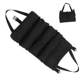 COHEALI Portable Canvas Tool Storage Bag for Car Multifunctional Rolling Tool Organizer with Multiple Pockets Compact Electrician Carrier