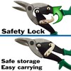 Heavy Duty Offset Straight and Right-Cut Aviation Tin Snips Metal