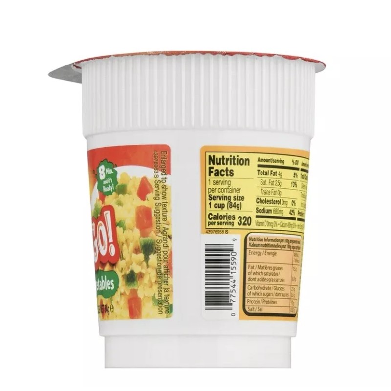 Osem LOT OF 24 Mana Chama Instant Meal Cup Couscous