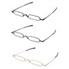 Mini Slim Pen Reading Glasses with Portable Clip Case Small