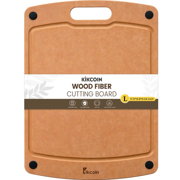 Wood Cutting Board, Cutting Boards for Kitchen Dishwasher Safe Non-slip