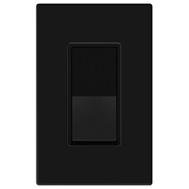 TG - Interruptor de luz basculante para decoración de 4 vías con placa de pared sin tornillos, acabado brillante, tornillo de puesta a tierra, grado residencial, 15 A, 120 V/277 V, certificación UL