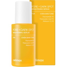 CELIMAX - Suero iluminador de manchas oscuras Pore+ 30 ml - para poros dilatados con niacinamida, ácido tranexámico, minimizador de poros, no irritante, hidratante, para pieles sensibles