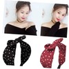 Ipetboom 6pcs Knotted Hair Bands with Bowknot Design Chic Leopard