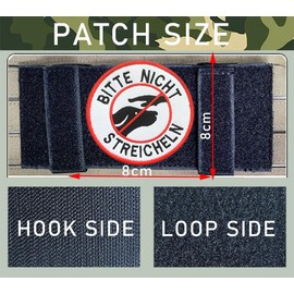 8 PCS PTSD Service Dog Do Not Distract Patch Applique Embroidered Tactical Badge Patch for Medium/Large Dogs Harness Vest Clothes Working Training Dogs Guide Dog Hook and Loop Emblem