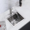 Friho Drop in 15 x 15 Inch Stainless Steel Single