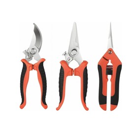 Paragonplast Pruning Shears Set for Gardening with Safety Lock, Sharp Steel Blades, Non-Slip Handle, Stainless Steel Garden Shears & Yard Tools for Flowers, Branches, Bushes, Fruits & Vegetables