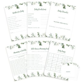 Manta Makes Baby Shower Games, Baby Games for boy or Girl Party Pack of 6 Games, Baby-Shower Games, Baby Shower Game (6 Game Set for 20 Players - 120 Cards Pack)