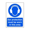 Ear protection must be worn in this area - safety