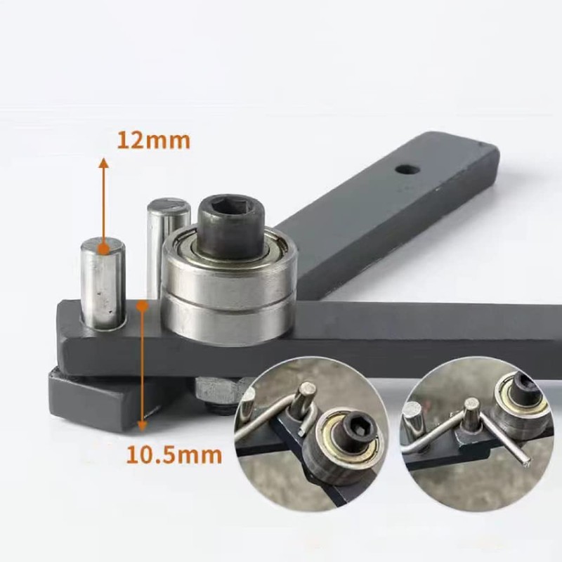 iDili Manual Bending Machine Reinforced Flat Iron Bender 1-10MM Iron/Steel/Copper