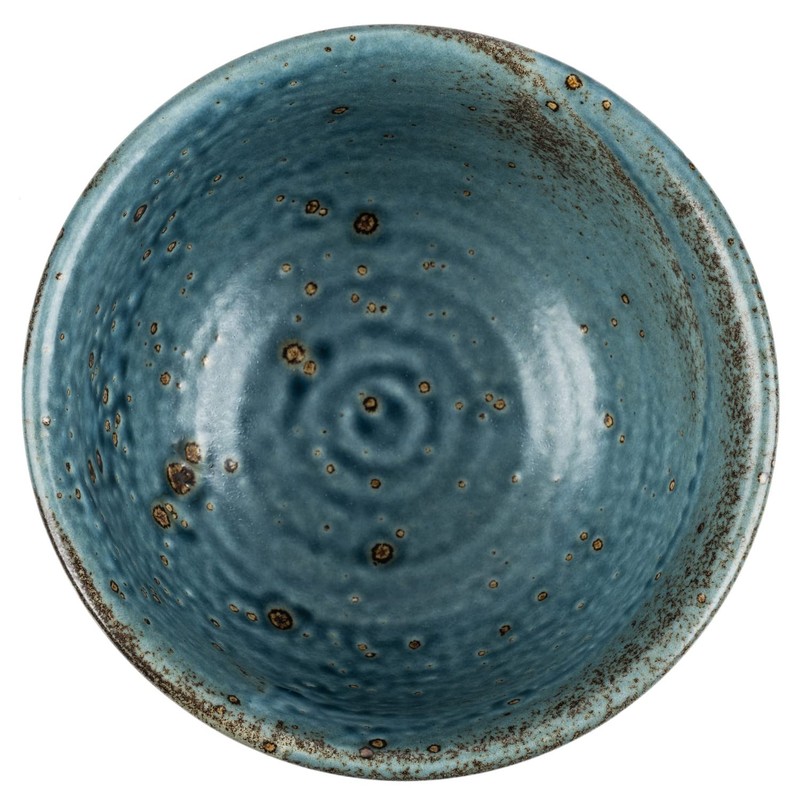 Wabi Sabi Premium Japanese Donburi Bowl (Blue) [Made in Japan]