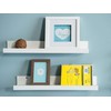 Muzilife Floating Picture Ledge Display Shelves Decorative Wall Mounted Storage