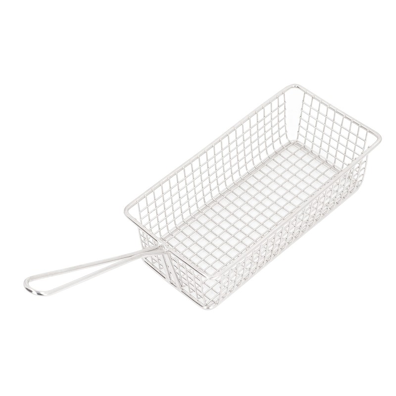 Stainless Steel Deep Fryer Basket with Long Handle Multifunction Easy
