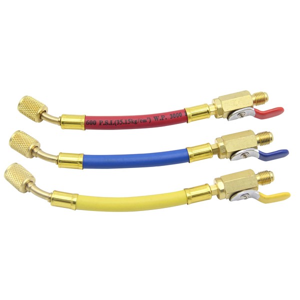 3Pcs Hvac Low Loss Fittings Set, R134A R410A R22 R12