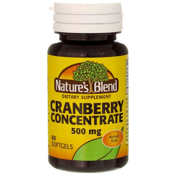 Nature's Blend Cranberry Concentrate 500 mg Soft Gels - 60 ct, Pack of 3