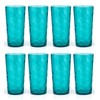 KX-WARE 18-ounce Acrylic Highball Glasses Plastic Tumbler, set of 8
