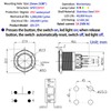 25mm Momentary Big Push Button Switch Stainless Steel 304 with