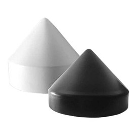 Marine Dock Piling Cone, Piling Cap, 100% Polyethylene Material, Lasts up to 10+ Years, Made in USA (Black, 12.5")