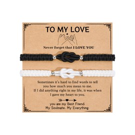 GBTBYS To My Love Matching Bracelets for Couples Anniversary Birthday Gifts for Her Him Knot Infinity Bracelet for Boyfriend Girlfriend Husband Wife