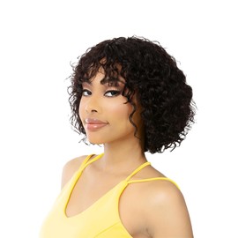 NUTIQUE BFF Human Hair Virtually Undetectable HD Lace Front Wig ROCIO (Sand Grey)