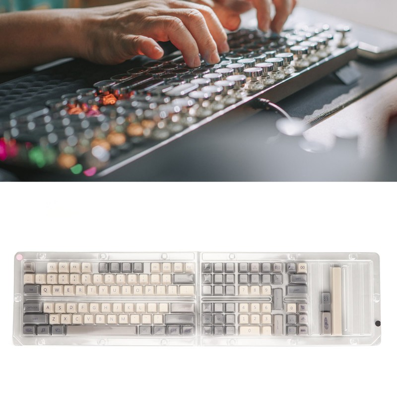 Mechanical Keyboard Keycaps 126 Keys Fadelss PBT Ergonomic Dye Sublimation