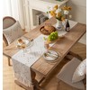 ZANZER Boho Table Runner 13 x 90 Inch Long Natural