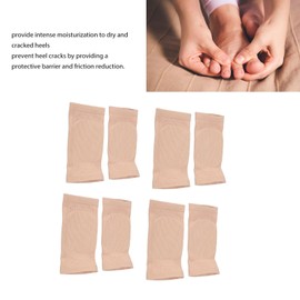 4 Pairs of Achilles Tendon Heel Protection Socks, Breathable Gel Heel Socks, Soft Ventilation Heel Socks for Haglunds Bump, Bursitis, Tendonitis, Tendonitis and Tenderness