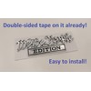 2 Pack We The People Edition Emblem 3D Fender Badge