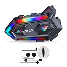 Motorradhelm Bluetooth Motorrad Helm Bluetooth Headset, doppelte Geräuschunterdrückung Helm Kopfhörer Starke Bass/IPX6 wasserdichte Kopfhörer Lautsprecher Kompatibel Alle Helme 1000mAh