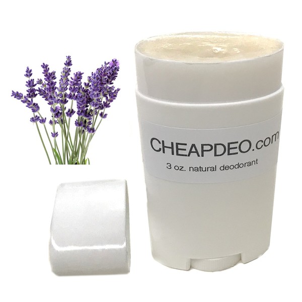 CHEAP Natural Deodorant - Premium All Natural Ingredients, Swedish Shea Butter, NO Aluminum, NO Paraben, NO Propylene Glycol, w/Arrowroot Powder, Coconut Oil, it's CHEAP! (Lavender Clary Sage)