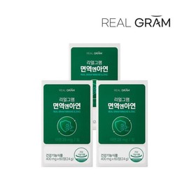 Realgram (현대Hmall)리얼그램 면역엔아연 28mg 글루콘산아연 3병 6개월분 (Hyundai Hmall) Real Gram Immune En Zinc 28mg Gluconate Zinc 3 Bottles 6 Months Supply