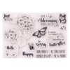 arriettycraft Hydrangea Flowers Happy Birthday Clear Stamps for Card Making