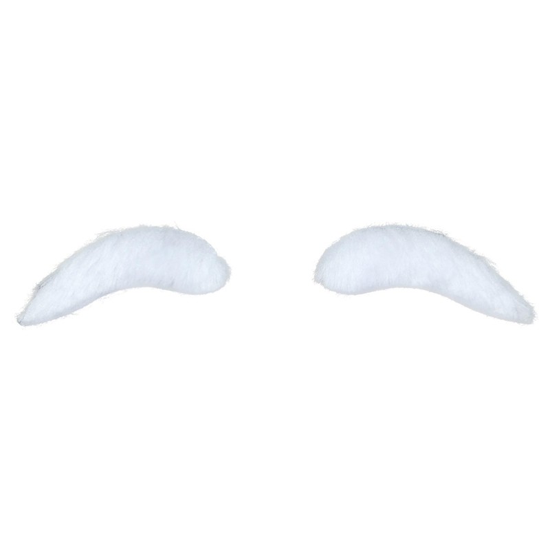 VGbeaty Men Short Wavy Green Wig With White Eyebow