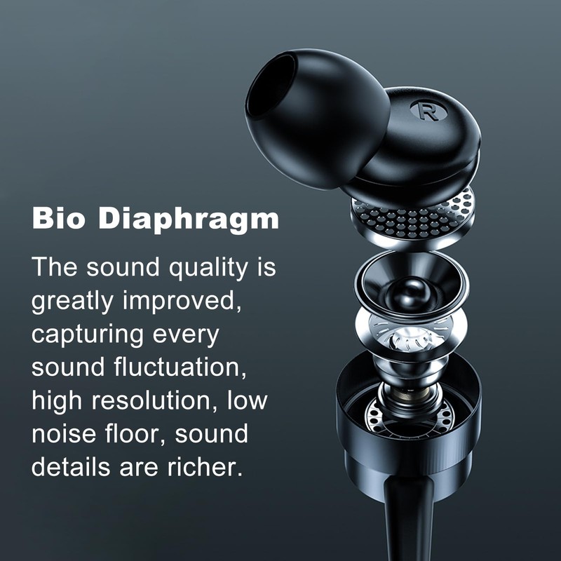 Bluetooth Headphones, 5.1 Wireless Sports Earbuds, Stereo in-Ear Earphones, Noise