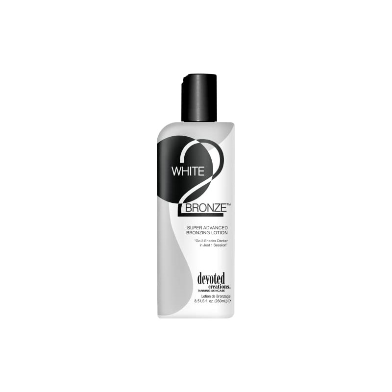 Devoted Creations White 2 Black Supre Advanced Bronzer Tanning Lotion,