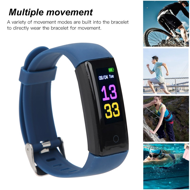Sports Bracelet Watch Multifunction Pedometer Smartband Healthy Fitness Management USB
