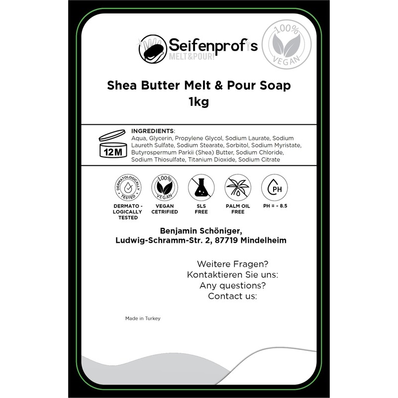 Shea Butter Raw Soap Base – Pouring Soap (SLS-Free)