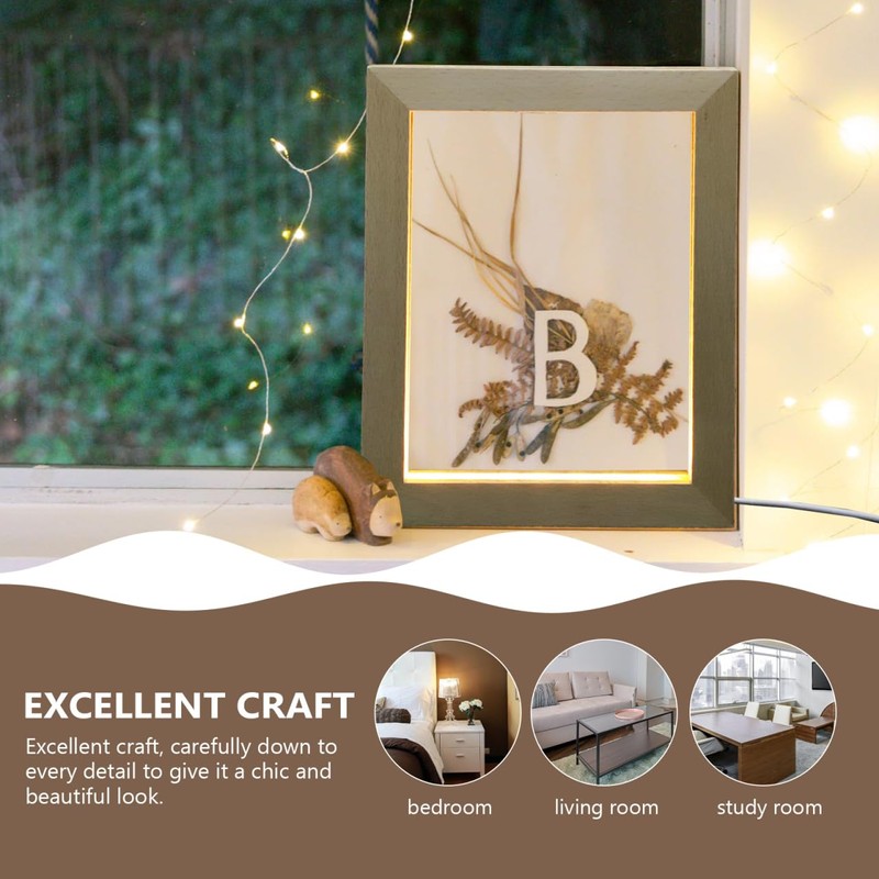 DOITOOL Luminous Photo Frame Night Light LED Picture Frame Photo