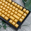 142 Keys PBT Doubleshot Transluent Keycaps Yellow SA Profile Keycaps